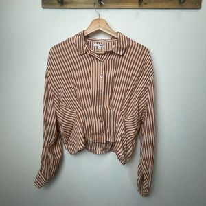 Never Worn | Amuse Society | Small Crop long-sleeve Blouse
